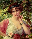 Emile Vernon A Summer Rose painting